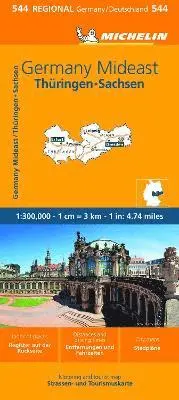 Germany Mideast - Michelin Regional Map 544