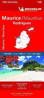 Maurice (Mauritius) - Michelin National Map 740