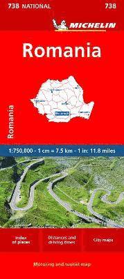 Romania - Michelin National Map 738 av Michelin