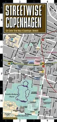 Streetwise Copenhagen Map - Laminated City Center Street Map of Copenhagen, Denmark