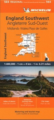 Wales - Michelin Regional Map 503