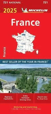 France 2025 - Michelin National Map 721