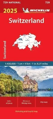 Switzerland 2025 - Michelin National Map 729
