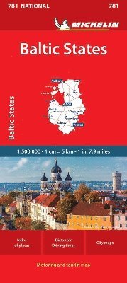 Baltic States - Michelin National Map 781