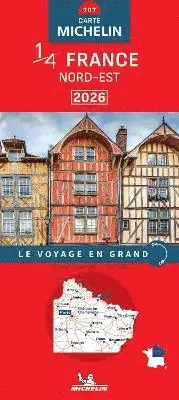 Northeastern France 2026 - Michelin National Map 707