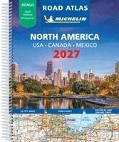 Michelin - USA - Canada - Mexico 2027 Road Atlas (A4-Spiral), Häftad
