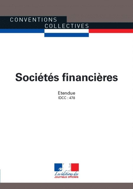 Journaux officiels - Sociétés financières, E-bok