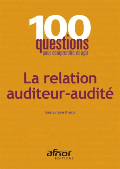 Genevieve Krebs - La relation auditeur-audité, E-bok. Tillgänglighet: Lägg i varukorg