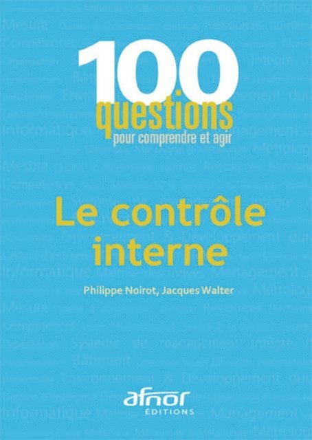 Philippe Noirot, Jacques Walter - Le contrôle interne, E-bok