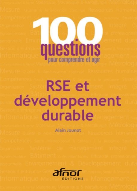 Alain Jounot - RSE et développement durable, E-bok
