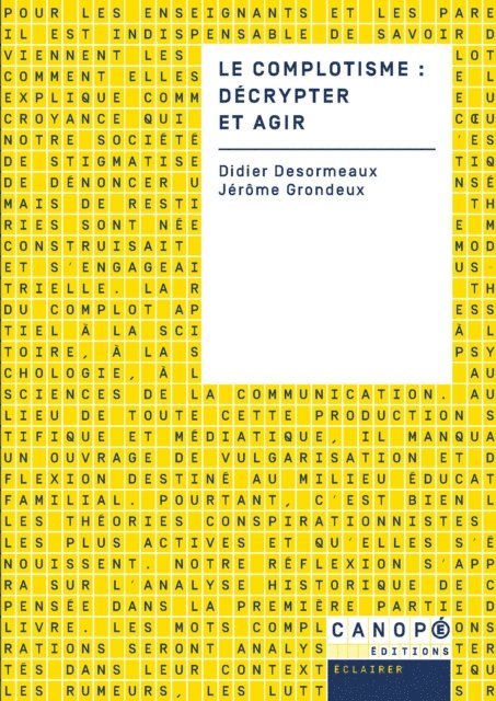 Didier DESORMEAUX, Jerome GRONDEUX - Le complotisme : décrypter et agir, E-bok