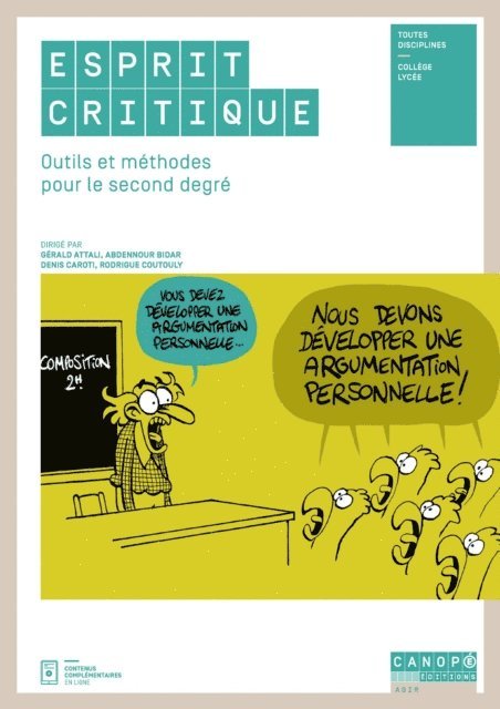 Jerome GRONDEUX, Bernard Beignier - Esprit critique : méthodes et outils au 2nd degré, E-bok