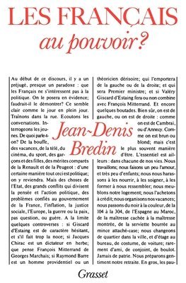 Jean-Denis Bredin - Les français au pouvoir ?, Häftad
