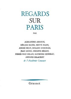 Goncourt - Regards sur Paris, Häftad