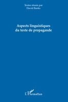 David Banks - Aspects linguistiques du texte de propagande, Häftad