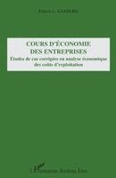 TBD - Cours d'économie des entreprises, Häftad