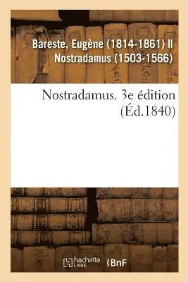 Eugène Bareste - Nostradamus. 3e Édition, Häftad. Tillgänglighet: Lägg i varukorg