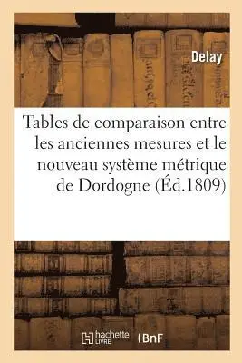 Delay - Tables de comparaison entre les anciennes mesures du département de la Dordogne, Häftad. Tillgänglighet: Lägg i varukorg