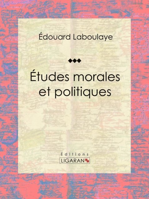 Études morales et politiques