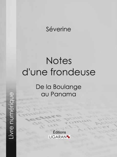 Ligaran, Severine - Notes d'une frondeuse, E-bok. Tillgänglighet: Lägg i varukorg