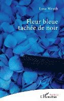Fleur bleue tachée de noir
