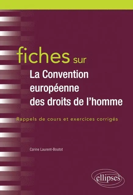 LAURENT-BOUTOT - Fiches sur la Convention européenne des droits de l'Homme, E-bok. Tillgänglighet: Lägg i varukorg