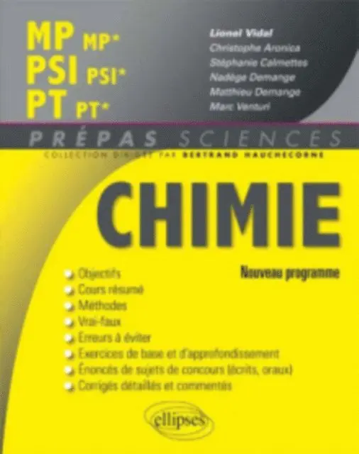 Vidal - Chimie MP/MP* PSI/PSI* PT/PT* - nouveau programme 2014, E-bok. Tillgänglighet: Lägg i varukorg