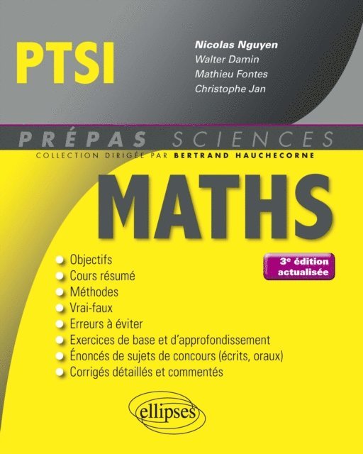 NGUYEN - Mathématiques PTSI - 3e édition actualisée, E-bok. Tillgänglighet: Lägg i varukorg