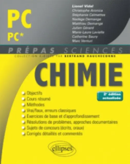 Vidal - Chimie PC/PC* - 2e édition actualisée, E-bok. Tillgänglighet: Lägg i varukorg