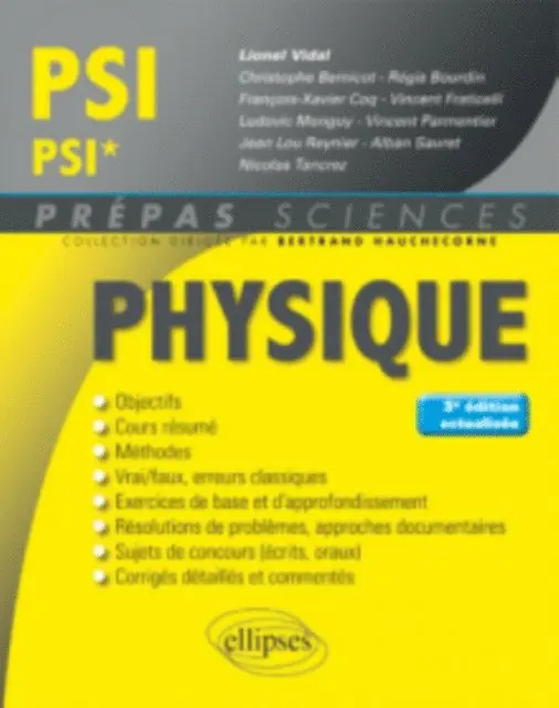 Vidal - Physique PSI/PSI* - 3e édition actualisée, E-bok. Tillgänglighet: Lägg i varukorg