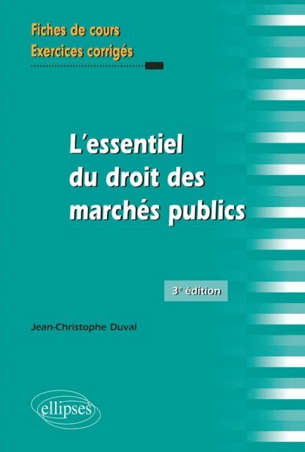 Duval - L'essentiel du droit des marchés publics - 3e édition, E-bok. Tillgänglighet: Lägg i varukorg