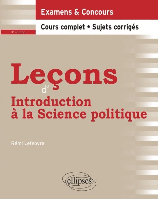 Lefebvre - Leçons d'introduction à la Science politique - 3e édition, E-bok. Tillgänglighet: Lägg i varukorg