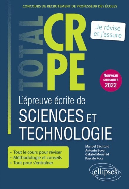 Pascale Roca, Gabriel Mouahid, Antonin Boyer, Manuel Bachtold - Réussir l'épreuve écrite de sciences et technologie - CRPE - Nouveau concours 2022, E-bok. Tillgänglighet: Lägg i varukorg
