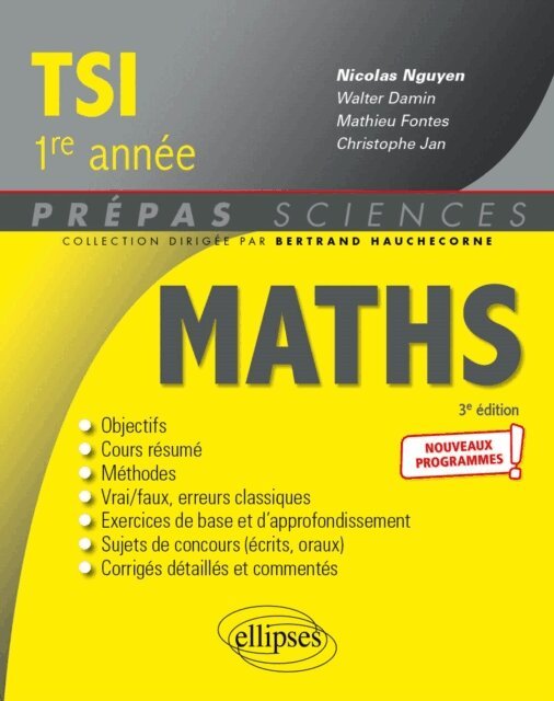 Mathematiques TSI-1 - Programme 2021