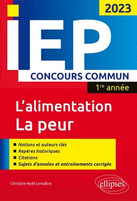 Christine Noel-Lemaitre - Concours commun IEP 2023. 1ere année., E-bok. Tillgänglighet: Lägg i varukorg