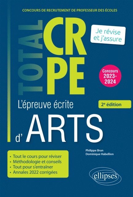 Philippe Brun, Dominique Habellion - Réussir l'épreuve écrite d'arts - CRPE - Concours 2023-2024 - 2e édition, E-bok. Tillgänglighet: Lägg i varukorg