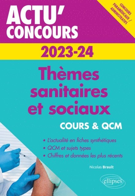 Nicolas Brault - Thèmes sanitaires et sociaux 2023-2024 - Cours et QCM, E-bok
