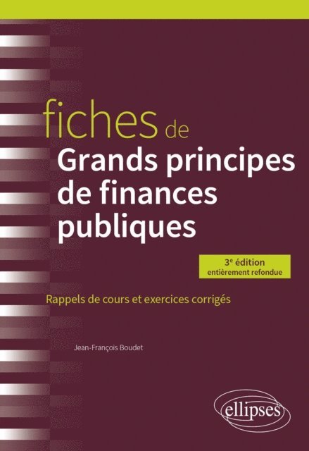 Jean-Francois Boudet - Fiches de Grands principes de finances publiques, E-bok. Tillgänglighet: Lägg i varukorg