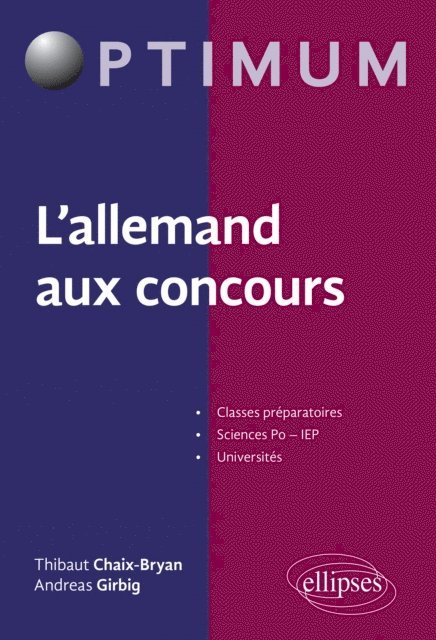 Andreas Girbig, Thibaut Chaix-Bryan - L'allemand aux concours, E-bok
