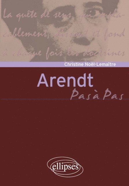 Christine Noel-Lemaitre - Arendt, E-bok