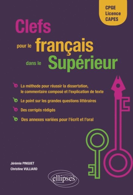 Christine Vulliard, Jeremie Pinguet - Clefs pour le français dans le Supérieur, E-bok