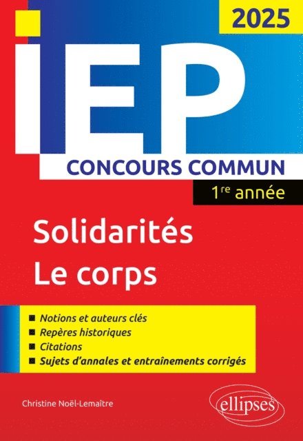 Christine Noel-Lemaitre - Concours commun IEP 2025, E-bok