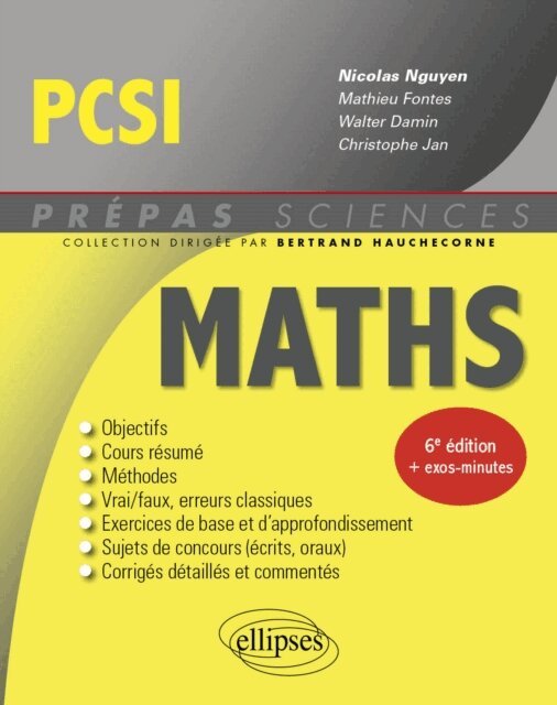 Christophe Jan, Mathieu Fontes, Nicolas Nguyen, Walter Damin - Mathematiques PCSI, E-bok