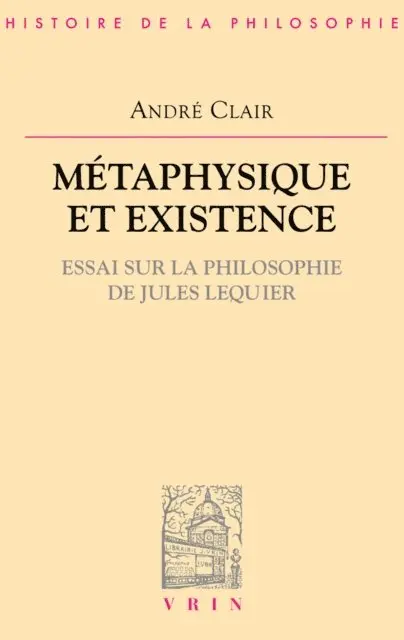 Andre Clair - Métaphysique et existence, E-bok. Tillgänglighet: Lägg i varukorg