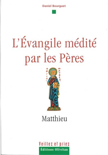 Daniel Bourguet - L'évangile médité par les pères - Matthieu, E-bok