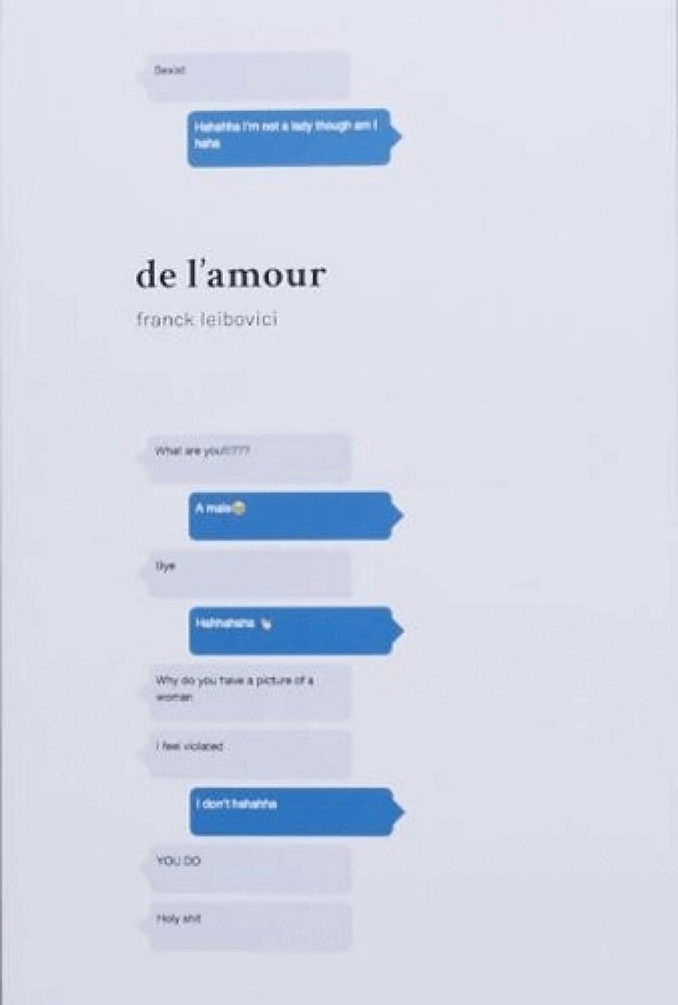 Franck Leibovici - de l’amour, Häftad