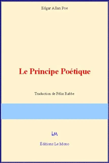 Edgar Allan Poe - Le principe poétique, E-bok. Tillgänglighet: Lägg i varukorg