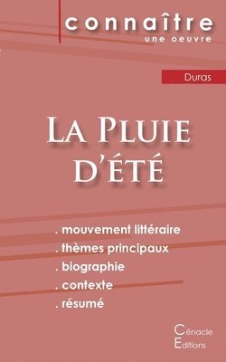 Marguerite Duras - Fiche de lecture La Pluie d'été de Marguerite Duras (Analyse littéraire de référence et résumé complet), Häftad