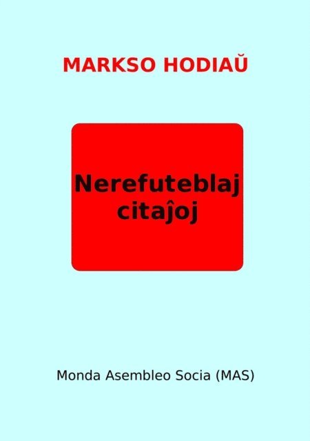 Karlo Markso - Markso hodiaŭ, E-bok