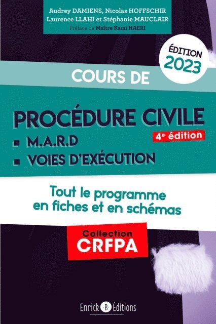 Nicolas Hoffshir, Stephanie Mauclair, Laurence Llahi, Audrey Damiens - Cours de procédure civile 2023, E-bok